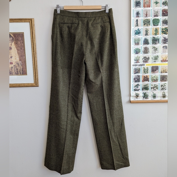 MaxMara Wool Angora Blend Green Trousers, Women's US 8 - Picture 2 of 6
